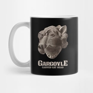 Gargoyle Carved Cat Head Mug